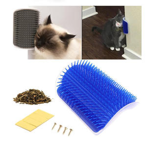 Peines de masaje para gatos de bajo costo, peluqueros profesionales sostenibles para depilación de mascotas, peines de esquina de pared de ABS suave - Product Image 3