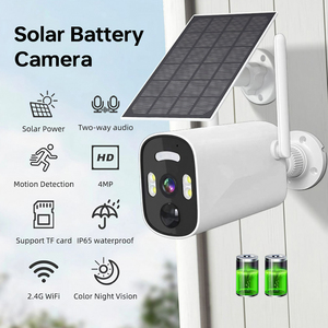 Cámara DE SEGURIDAD Solar para exteriores 2K 4MP WiFi inalámbrico NVR Kit sistema de seguridad para el hogar CCTV <span class=keywords><strong>Set</strong></span> 4CH 4-Cam Kit con visión nocturna en color - Product Image 5