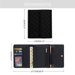 Tốt nhất bán etsy Ins TK FB chương trình nghị sự kế hoạch chất kết dính A7 Mini tiền mặt nhồi chèn Fly Leaf Vòng chất kết dính thư mục làm sỏi da - Product Image 4