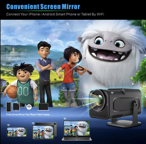 Hy320 Mini Xách Tay 150 Inch Rạp Chiếu Phim Gia Đình Máy Chiếu Android 11.0 Thông Minh <span class=keywords><strong>LED</strong></span> Native 1080P Và 4K Cho Ngoài Trời <span class=keywords><strong>Video</strong></span> Chiếu - Product Image 4