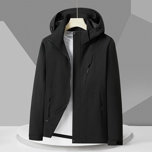 Chaqueta Cortavientos para Mujer con Forro Interior, Ropa de Trabajo para Invierno, Color Sólido, Corte Neutral con Contraste - Product Image 4