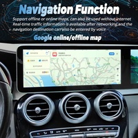 Reproductor Multimedia para Auto Benz Clase C GLC 2016-2022 con GPS Integrado, Pantalla Dual de 12.3+12.3 Pulgadas, Android 13, CarPlay, DSP, USB, 3G/4G/WiFi, para el Tablero