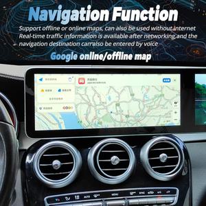 For Benz C GLC NTG 5.0 5.5 6.0 2016-2022 GPS Car Multimedia Video Player Upgraded Interactive Dual Screen <b>Android</b> 13 CarPlay - Product Image 4