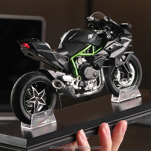 Regalo de Cumpleaños, Motocicleta de Juguete a Escala 1:12, Adornos de Locomotora, Colección con Sonido y Luz, Modelo de Motocicleta de Aleación - Product Image 1