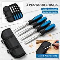 Kit de ciseaux à bois à lame affûtée avec poignée confortable, outils de ciselage manuels pour le travail du bois domestique et la coupe du bois