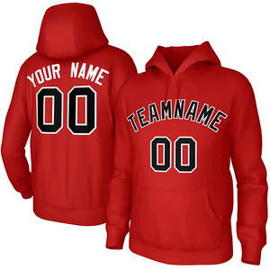 Unisex Pullover <strong>Jumper</strong> Men's Hoodie Set Custom <strong>Red</strong> <strong>Black</strong> White Classic Style Sweatshirts Uniform Hoodie Printed Team Name - Product Image 1