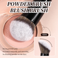 MAANGE Professionnel – Lot de 5 pinceaux de maquillage en poils synthétiques de haute qualité pour le visage, le contour, la poudre, le blush et le fond de teint