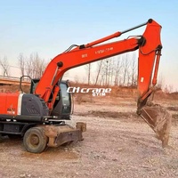 Excavatrice sur pneus Hitachi ZX190 d'occasion, 19 tonnes, modèles Hitachi ZX135, ZX120, ZX100, ZX130, ZX200, en vente