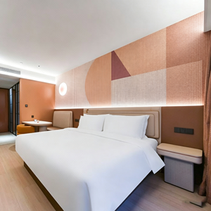 Juego de Muebles para Habitación de <span class=keywords><strong>Hotel</strong></span>, Diseño Moderno, Juego de Muebles de Madera para Dormitorio de <span class=keywords><strong>Hotel</strong></span> Estilo Americano - Product Image 1