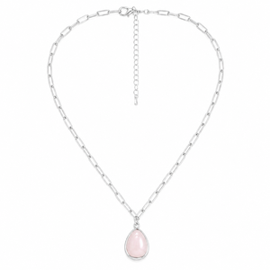 Collana con Ciondolo in Cristallo Rosa Stile Bohémien, Collana in Stile Naturale per Donne - Product Image 3