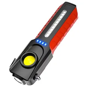 2023 lampada da lavoro portatile tipo-C ricarica USB COB riparazione auto portatile lampada da lavoro fissa con gancio magnetico lampada a mano Ultra luminosa