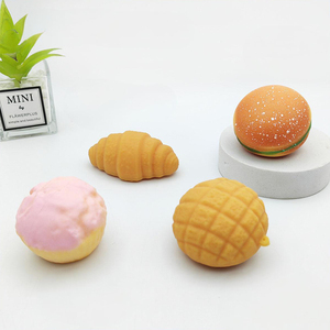 Jouet anti-stress hamburger, simulation de nourriture souple, jouets à presser détachables, squishies kawaii, cadeau d'anniversaire pour enfants - Product Image 2