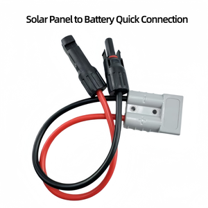 Câble adaptateur solaire MC4 vers connecteur SB50 Style 50A, 6AWG 10AWG, faisceau de câblage robuste pour panneau solaire vers batterie, 1m - Product Image 2