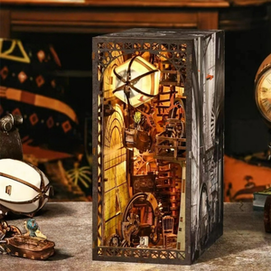 บ้านจิ๋ว Twilight Cabin Book Nook ชุดประกอบเอง 3 มิติ ตัวต่อไม้ ประกอบด้วยมือ ของขวัญงานฝีมือ รับผลิตแบบ ODM OEM - Product Image 1