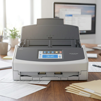 Scanner de bureau IX1600 pour papier long format A4, WiFi, recto-verso, 40ppm, 80ipm, double CIS, 600dpi, USB 3.2