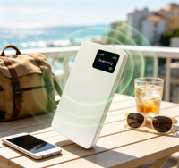Point d'accès mobile de poche 4G WiFi6 avec puce Qualcomm 9204, 150 Mbps, 50 Mbps, 286 Mbps en crête, 10 appareils, 5000 mAh, routeur de voyage LTE portable