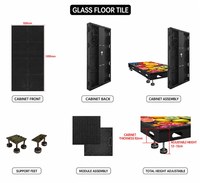 Panel LED para Piso Vishow5.0 Específico para Bodas, Módulo de 250*250mm, 1500cd de Contraste, Caja Grande de Alta Capacidad de Carga