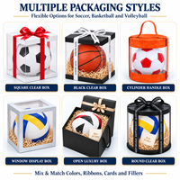 Ballon de football en cuir PU personnalisé Kata, taille 5, haute qualité, sans couture, thermocollé, coffret cadeau de Noël, vente en gros