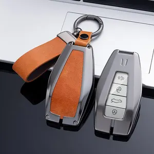 חכם סגנון סיטונאי custom עמיד מגן מקרה מפתח מחזיק אביזרי פגז אבץ סגסוגת מרחוק אוטומטי מפתח כיסוי עבור ג 'ילי