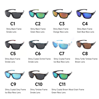 Lunettes de soleil polarisées TAC de haute qualité OEM 2025 pour le golf, la conduite, la pêche, avec logo personnalisé, pour hommes, UV400, lunettes de sport vertes