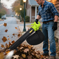 Souffleur d'air électrique léger Vertak 3000W, souffleur de feuilles puissant, aspirateur pour le nettoyage des jardins et des routes