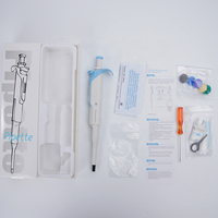 Pipette mécanique légère de 75 g, nouvelle conception, monocanal, volume réglable, entièrement autoclavable