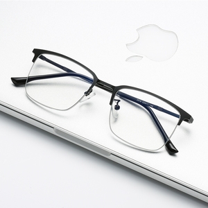 Photochromic kính cho nam giới photogray chống reflet đổ Femme Đen Tawny màu xanh nửa khung kim loại quang 2024 Titan Kính - Product Image 5