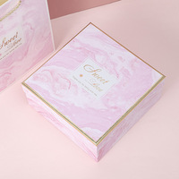 Ensemble de cadeaux imprimés personnalisés pour la Saint-Valentin boîtes d'emballage boîte-cadeau de tasse en grain de marbre produits ménagers boîte de papier d'art c2s