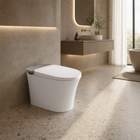 WC intelligent avec fonction bidet, lavage intime, chauffage instantané, veilleuse douce, cuvette allongée, drainage S-Trap/P-Trap