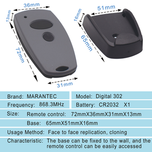 Marantec 868MHz kỹ thuật số điều khiển từ xa cổng 302 382 384 313 cửa nhà để xe mở tay Transmitter D302 868 3 MHz bản sao - Product Image 4