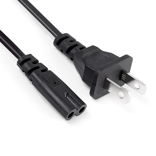 AC US Power Cord USA Power Cable ps4 IEC C7 Power Supply Cable Cords with Polarized Plug