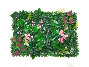 Bán buôn Faux ngoài trời hàng rào cây xanh tấm cây nhân tạo tổng hợp tường cỏ cho sự riêng tư trang trí sân vườn - Product Image 2