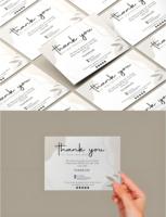 Vente en Gros Cartes de Remerciement Personnalisées Entièrement Colorées pour Entreprises, Épaisses, Mattes et Gaufrées, Inserts pour Flyers d'Achat