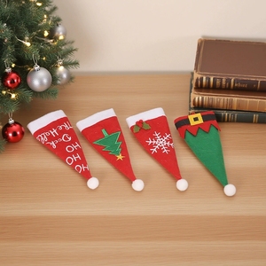 Porte-ustensiles en tissu non tissé pour Noël, décorations de table de fête pour la table de Noël et accessoires de fête - Product Image 2