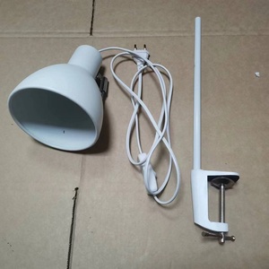 Support d'<span class=keywords><strong>abat</strong></span>-<span class=keywords><strong>jour</strong></span> de lampe de bureau blanc <span class=keywords><strong>pince</strong></span> à bras long lampe de table LED support E27 - Product Image 4