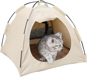 Folding Cat Tent House Portable Outdoor Cat Tents for Cats Small Dogs Cat House Indoor Foldable Pet Tent <b>Bed</b> Cat Tent House - Product Image 1