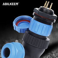 Connecteur d'alimentation d'aviation scellé IP68 13A/5A/3A prise et prise de connecteur d'aviation circulaire à usage industriel lourd