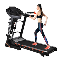 Lijiujia 2024 Equipo de Gimnasio al por Mayor, Caminadora Eléctrica Plegable con Pantalla Táctil, Wifi, TV, Máquina para Correr Multifuncional