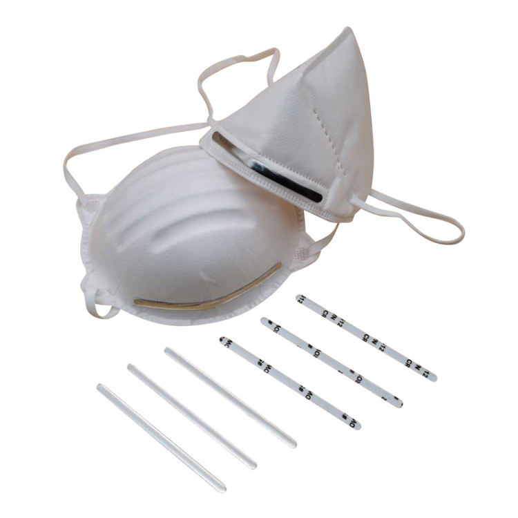 Aluminum nose bar wire 90*5*0.8mm/0.5mm for KN95 face masks in stock fast delivery