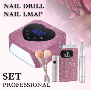 Lampe UV rechargeable en ABS pour ongles, séchoir à gel double main en forme de diamant, équipement portable pour salon de manucure - Product Image 2