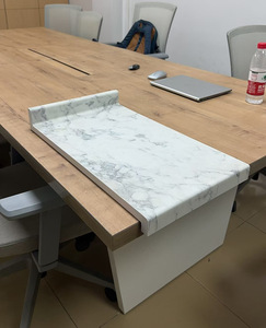 QIUTE Hpl Compact Board Comptoirs Blancs Mat Brillant Grain <span class=keywords><strong>De</strong></span> Bois Pierre Paillasse Laminée <span class=keywords><strong>pour</strong></span> <span class=keywords><strong>Cuisine</strong></span> Meubles Extérieurs Hôtel - Product Image 1