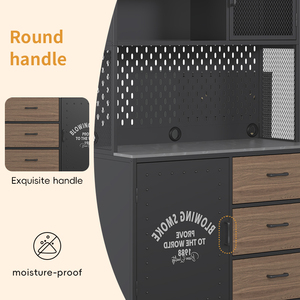 פלדה מודרנית ידידותית לסביבה אוכל ארון מטבח מטבח מיקרוגל לעמוד יחידת בר קפה בר סלון ריהוט מגורים - Product Image 5