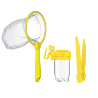 Kit d'exploration de la nature pour enfants en promotion : attrape-insectes, filet à papillons, loupe à insectes et pincettes