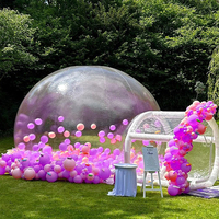 Tente bulle gonflable transparente en gros pour mariage en plein air, anniversaire, célébration – Taille et design personnalisables disponibles – Dôme en PVC
