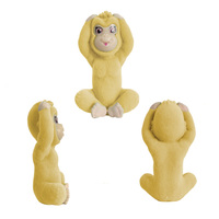 Figura de Chimpancé de Vinilo PVC Flocado, Juguete Promocional Publicitario