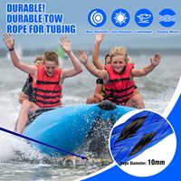 Corde de remorquage marine robuste 6m 18m 2000kg cordon de tissu de traction Sports nautiques bouton de traction pour Jet Ski Kayak laisse flottante
