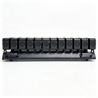Barre de lumière LED RVBW 12x40W à tête mobile, effet Wash, DMX512, contrôle sonore, gradation linéaire pour concerts, DJ, discothèques et boîtes de nuit