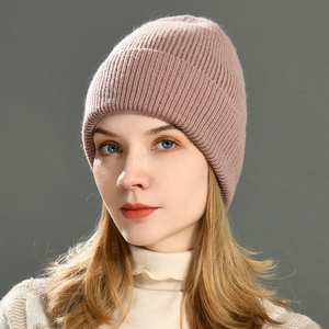 Jxwatcher <strong>Women</strong> Men Outdoor Windproof Biking Skiing Hat Striped Warm Cashmere Knitted Cuffed Winter All <strong>Black</strong> Designer <strong>Beanie</strong> - Product Image 5