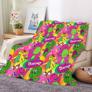Manta de Franela con Dibujos Animados de Dinosaurios, Manta de Felpa Suave para Niños, para Dormitorio, Sofá, Viajes, Siesta - Product Image 4