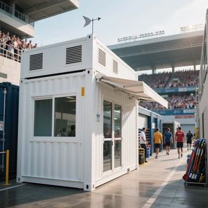 Maisons conteneurs dépliantes pliantes faciles à installer Structures préfabriquées en acier pour une utilisation en salle de sport en Afrique Asie <span class=keywords><strong>du</strong></span> <span class=keywords><strong>Sud</strong></span>-<span class=keywords><strong>Est</strong></span> - Product Image 2